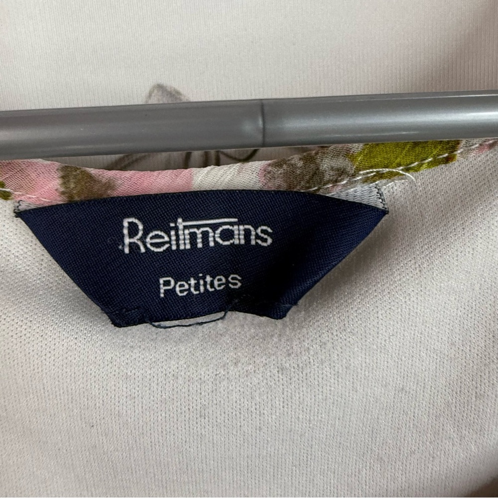 Reitmans tank top ruffle frilly Multicolor Floral Blouse with Ruffle Detail - Picture 8 of 12